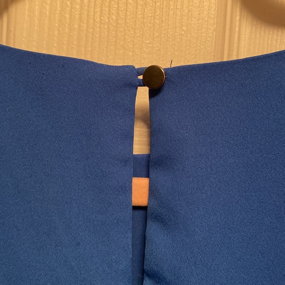 Brand New Banana Republic Blue Asymmetrical Sleeveless Dress… size 4 - Picture 4 of 7